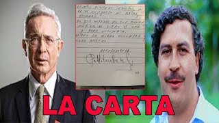 LA CARTA QUE ASOCIA A ALVARO URIBE CON SU PRIMO PBLO ESCOBAR [upl. by Roma]