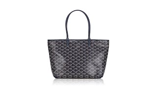 Goyard Goyardine Artois PM Navy Blue [upl. by Arrej]