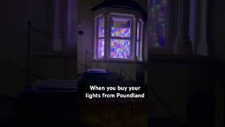 When you buy your Christmas lights from Poundland christmas budgetshopping christmaslights [upl. by Huberty]