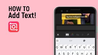 How to Add Text in Inshot App easy [upl. by Oglesby]