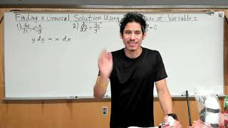 How to Use Separation of Variables to Integrate  AP Calculus Lesson 63 [upl. by Belmonte]