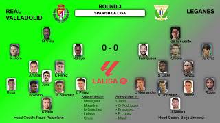 Spanish La Liga Games Formations and Statistics Round 3 [upl. by Brocklin]