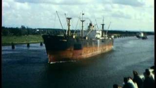 MS Kungsholm in Kiel Canal August 1966 [upl. by Ursas]