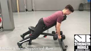 Incline ChestSupported Row Strength Rebels [upl. by Hardej]