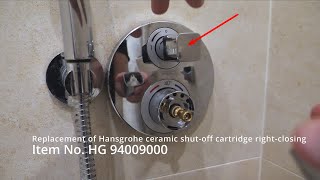 DIY Hansgrohe Ecostat E shutoff cartridge replacement  repair [upl. by Nichani]