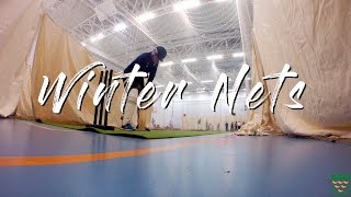 BOWLER NEARLY GETS HIT GoPro Cricket  TBCC Winter Nets [upl. by Airotel171]