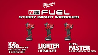 Milwaukee M12 Stubby Impact Wrenches [upl. by Ihdin]