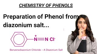 Preparation of Phenol from diazonium salt  preparation of Phenol from aniline [upl. by Ahsemed]