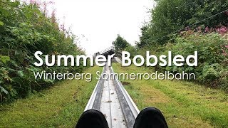 Summer BobSled Run  Sommer Rodelbahn at Winterberg Germany [upl. by Nezam]