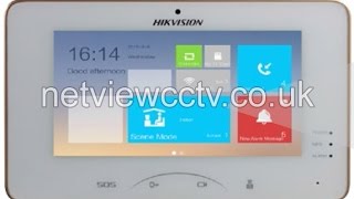 Hikvision DS KH8301WT Intercom Indoor Station Overview by Netviewcctvcouk [upl. by Iadam]