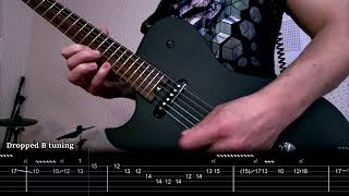 Periphery  Wax Wings solo Guitar Playthrough with Tab [upl. by Ermin826]