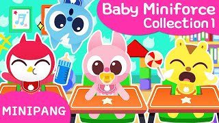 Learn colors with MINIPANG  🍼Baby Miniforce Collection1  MINIPANG TV 2D Play [upl. by Charisse]