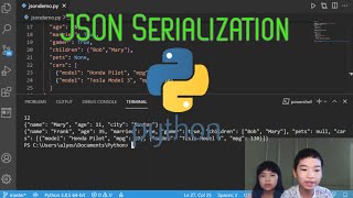 How to Code PYTHON JSON Serialization Tutorial [upl. by Adnamaa624]