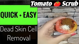 Very easy and effective Tomato Scrub Amazing Results in 1 use Must try [upl. by Rennie]