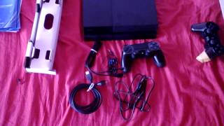 Deballage PS4   Branchement PS4 ver avermedia HD2 et Télé [upl. by Annoiek]