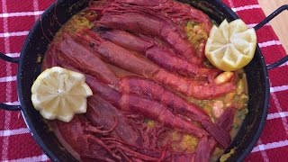 Paella con Carabineros [upl. by Ahsilra]