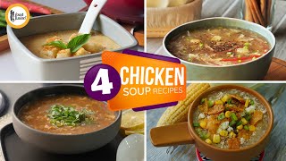 4 Chicken Soup Recipes By Food Fusion [upl. by Rycca]