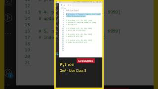 Python For Beginners Python QnA  Live Class 3 Python For Beginners In Telugu Learn Python [upl. by Hallutama]