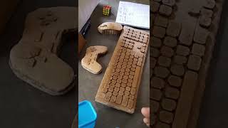 Cardboard keyboard hand ✋ made shorts [upl. by Puklich76]