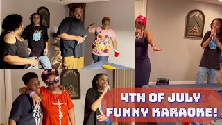 4th OF JULY FUNNY FAMILY KARAOKE [upl. by Noorah]