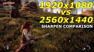 1920x1080 vs 2560x1440  SHARPEN COMPARISON [upl. by Drabeck]