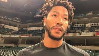 Derrick Rose speaks for first time since return to the Cavaliers [upl. by Welby]