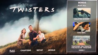 Twisters 4K UHD MAIN MENU  Glen Powell  Anthony Ramos [upl. by Lindon]