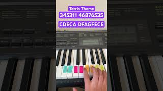 How To Play Tetris Theme  Easy Piano Tutorial shorts [upl. by Kellda]