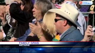 Family Gras lights up Metairie [upl. by Ahcsas]