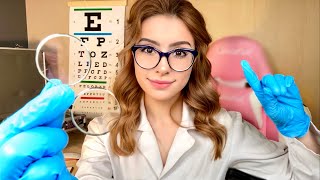 ASMR Eye Exam Lens 1 or 2 Test 👓 REALISTIC Vision Test With or Without Light Exam 👓 [upl. by Ierna]