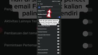 Cara menghapus email akun di Facebook [upl. by Shig]