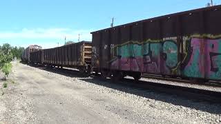 NS C07 Local manifest departs Homestead off the lead 7224 SD40E and SD60E 121 cars to Conway [upl. by Jorie]