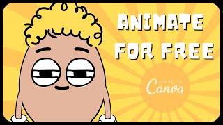 Animate hands from scratch without drawing skill  Canva tutorial [upl. by Nadnerb828]