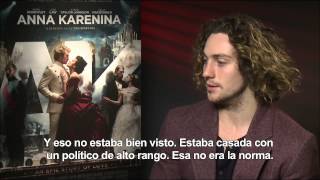 ANNA KARENINA Entrevista a Aaron TaylorJohnson [upl. by Annay]