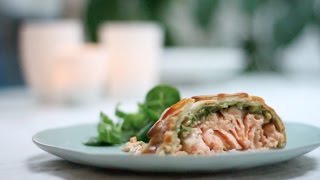 Recept zalm bladerdeeg uit de oven [upl. by Ericksen]