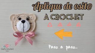 aplique de osit a crochet aplique1 paso a paso  fácil y rápido 🐻 [upl. by Yl]