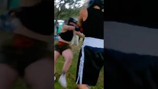 The Most Lucky Knockdown in Boxing History extremesports boxing women funny femaleboxing [upl. by Rosamond]