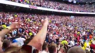 Manchester City Fans Singing Sergio Aguero Chant After Penalty Vs Sunderland At Home [upl. by Arim44]