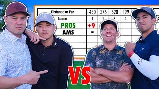 PROS Give Amateurs 9 Stroke Lead  Can Amateurs Still Win  2v2 Stroke Play [upl. by Junna]