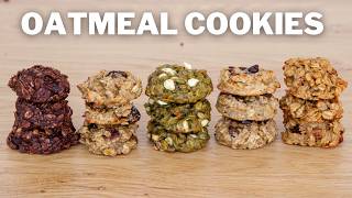 Healthy Oatmeal Cookies – 5 Easy Recipes [upl. by Zampardi]