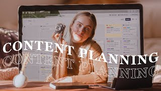 How I plan my CONTENT CALENDAR  free template [upl. by Haidedej]