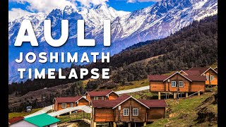 Auli Uttarakhand  Joshimath  Ski destination  Timelapse [upl. by Grimbald]