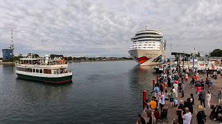 AIDAdiva  Auslaufen aus Warnemünde 27 Juli 2024 [upl. by Rainah]