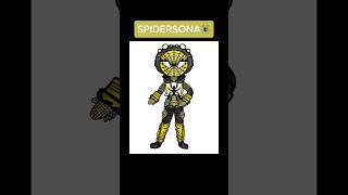 Making A SPIDERSONA💛🕷️ art artist spider spiderman spidersona [upl. by Shargel]