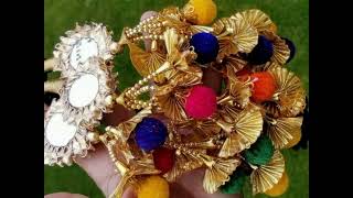 Patiala Paranda Multicolor Pompom Traditional Gottawork Hair Accessory for Bridal Bliss paranda [upl. by Esteban]