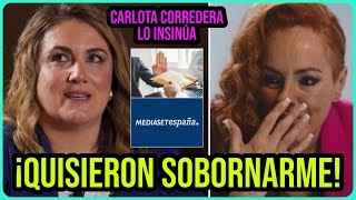 💥ESCANDALOSO SOBORNO Carlota Corredera DENUNCIA a Telecinco tras su DESPIDO por Rocío Carrasco [upl. by Amr]