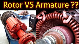 Generator Rotor vs Armature   Generator Field and Armature difference explained in Urdu Hindi [upl. by Jeanelle]