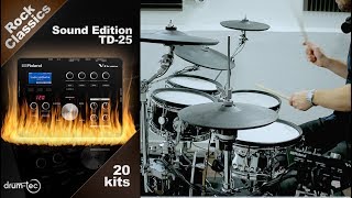 Roland TD25 Rock Classics Sound Edition by drumtec [upl. by Trinetta]