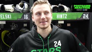 Roope Hintz Post Game Press Conference Oct 30 vs Columbus Blue Jackets [upl. by Landre437]