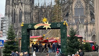 Kerstmarkt in de Duitsland Keulen 2023 [upl. by Westley]